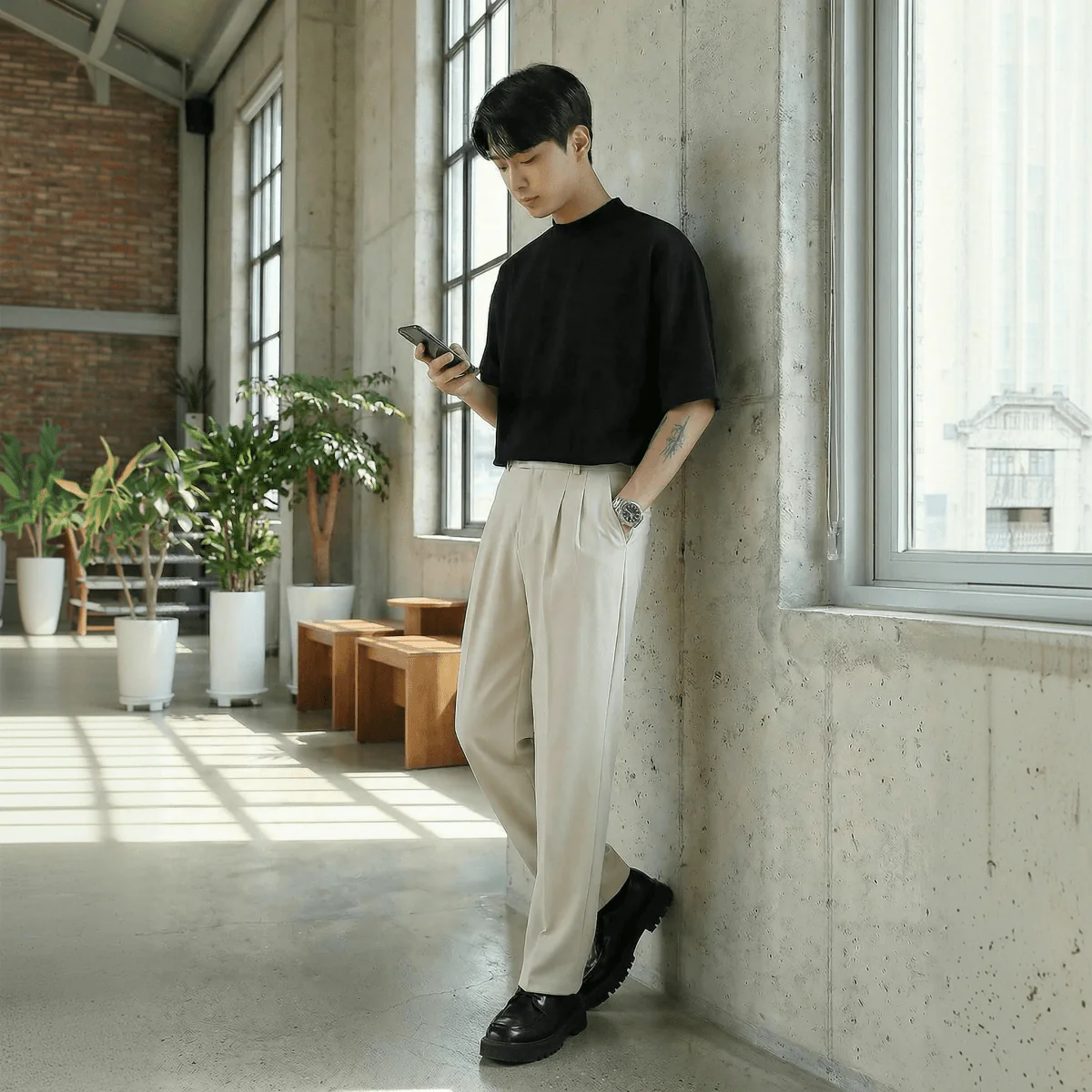 GS No. 127 Casual Loose Pants - Image 3