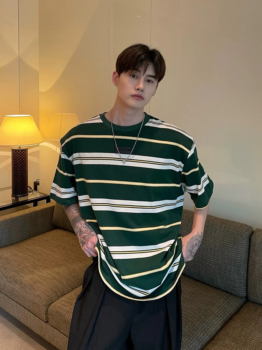 GS No. 133 Korean Striped T-shirt - Image 4