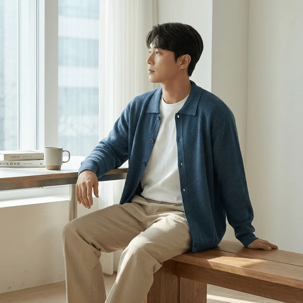 GS No. 28 Old Money Loose Cardigan - Image 3